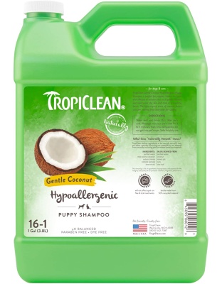 TropiClean Gentle Coconut Hypoallergenic Puppy and Kitten Shampoo 1ea/1 gal