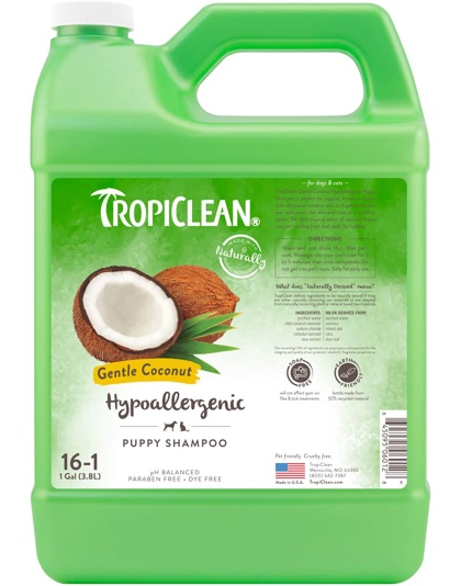 TropiClean Gentle Coconut Hypoallergenic Puppy and Kitten Shampoo 1ea/1 gal