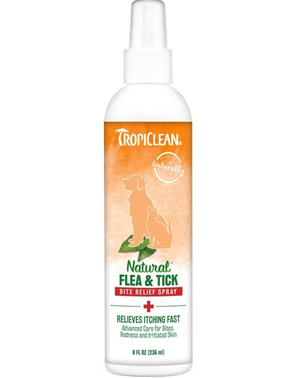TropiClean Natural Flea & Tick Bite Relief Spray 1ea/8 fl oz