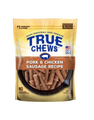 True Chews Premium Recipe Dog 14oz. Pork And Chicken Sausage