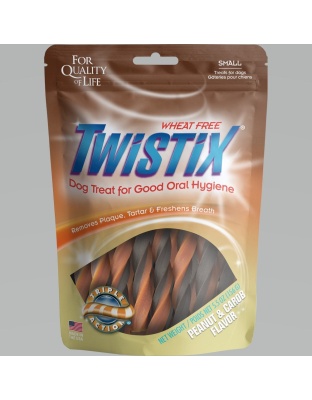 Twistix Wheat Free Dental Dog Treats Peanut & Carob 1ea/5.5 oz, SM