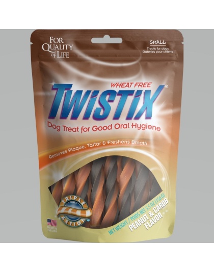 Twistix Wheat Free Dental Dog Treats Peanut & Carob 1ea/5.5 oz, SM