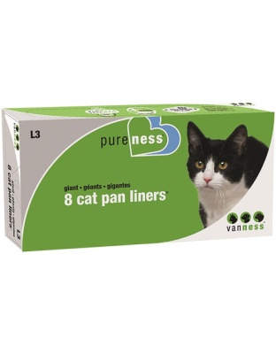 Van Ness Plastics Cat Pan Liner White 1ea/Giant, 8 ct