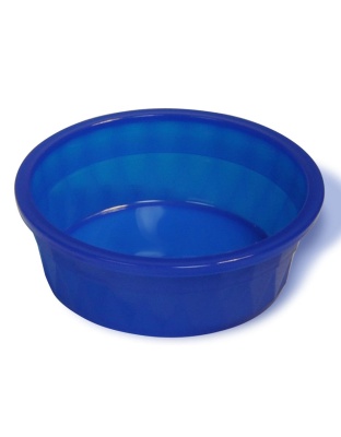 Van Ness Plastics Heavyweight Crock Dish Translucent Blue 1ea/106 oz, Jumbo