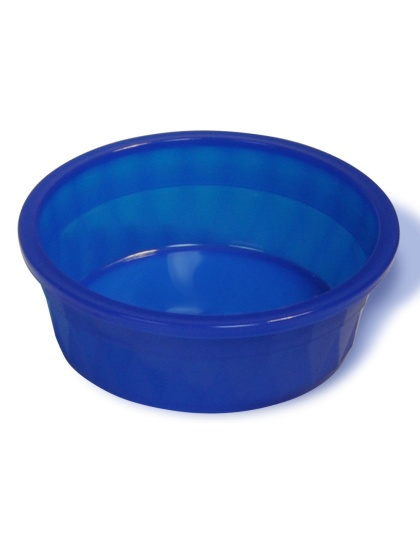 Van Ness Plastics Heavyweight Crock Dish Translucent Blue 1ea/106 oz, Jumbo