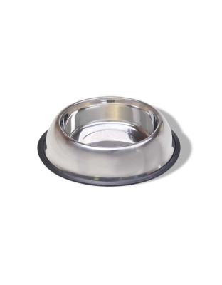 Van Ness Plastics Stainless Steel No-Tip Dish Silver 1ea/16 oz