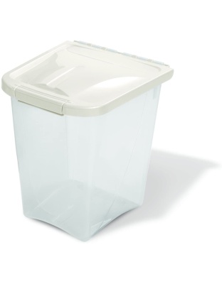 Van Ness Plastics Pet Food Container/Dispenser White|Clear 1ea/10 lb