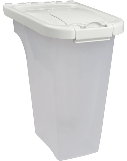 Van Ness Plastics Pet Food Container/Dispenser White|Clear 1ea/4 lb