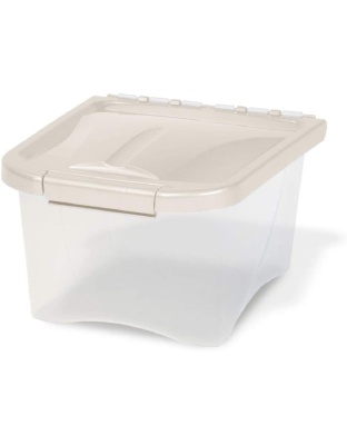 Van Ness Plastics Pet Food Container/Dispenser White|Clear 1ea/5 lb