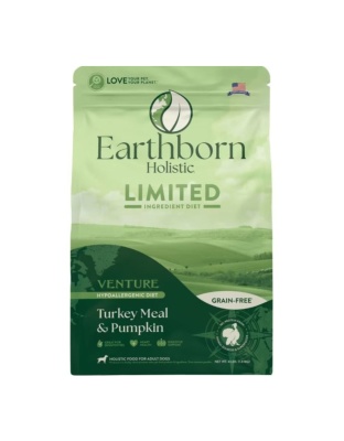 Earthborn Holistic Venture Lid Grain Free Dog Food Turkey/Squash 4 Lb