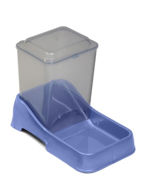 Van Ness Plastics Auto Pet Feeder Blue/Clear 1ea/MD, 6 lb