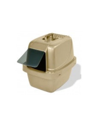 Van Ness Plastics Enclosed Sifting Cat Litter Box Beige 1ea/LG