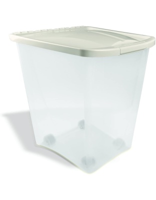 Van Ness Plastics Pet Food Container/Dispenser White|Clear 1ea/50 lb