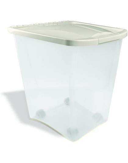 Van Ness Plastics Pet Food Container/Dispenser White|Clear 1ea/50 lb