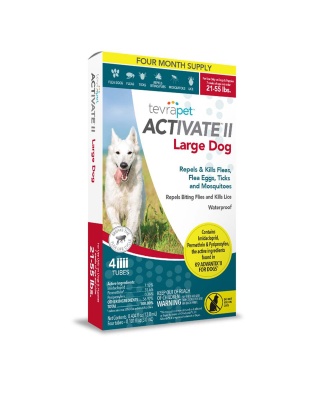 Vetality Activate II Flea & Tick For Dogs 1ea/0.404 fl oz, 4 ct