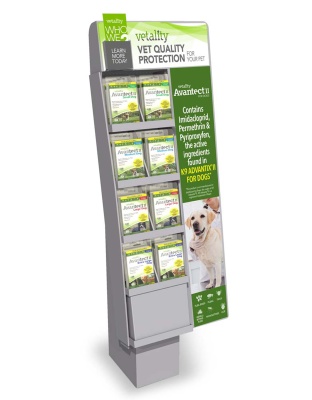 Vetality Avantect II Slant Back Display 1ea/24 ct