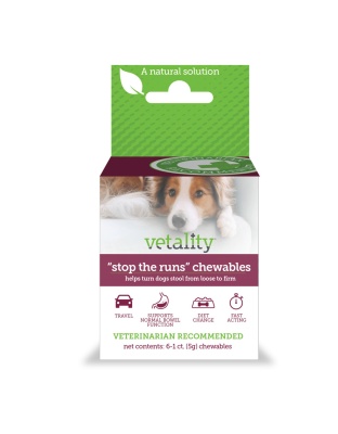 Vetality Stop the Runs Chewables for Dogs 1ea/6 ct