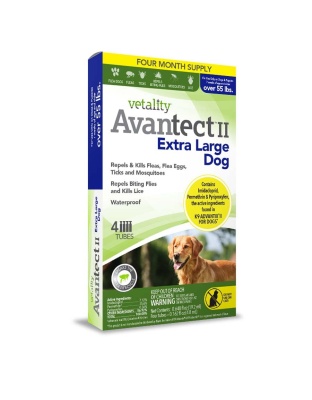 Vetality Avantect II Flea & Tick For Dogs 1ea/0.648 fl oz, 4 ct