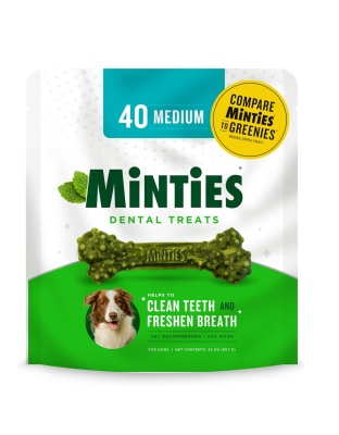 Vetiq Minties Dental Bone For Dogs Medium/Large 32oz. - 40count
