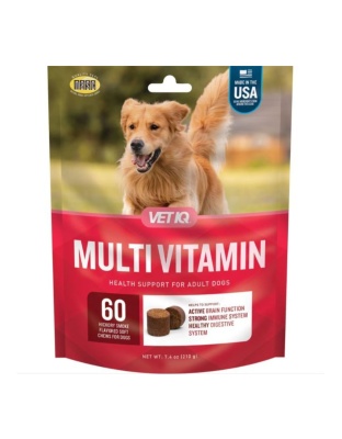 Vetiq Multivitamin Soft Chew Hickory Smoke 60count