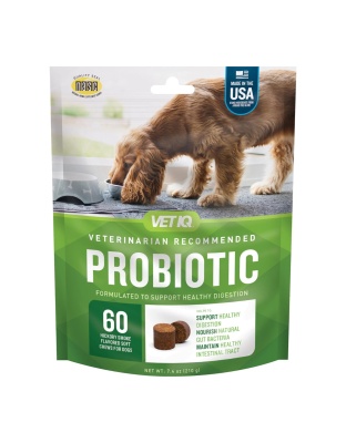 Vetiq Probiotic Digestive Support Soft Chew Hickory Smoke 60count