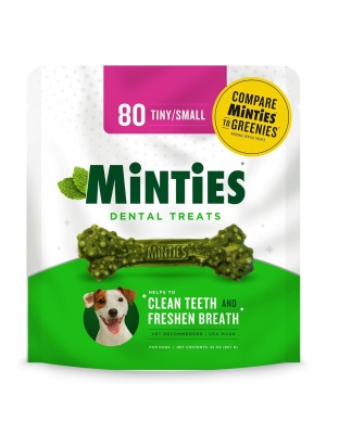 Vetiq Minties Dental Bone For Dogs Tiny/Small 32oz. - 80count