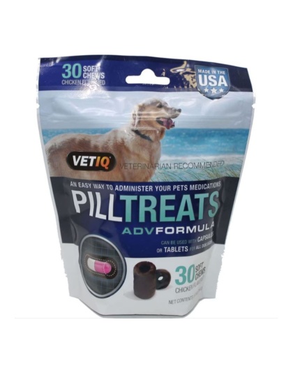 Vetiq Pill Treats Adv Formula USA Soft Chews Chicken 30count