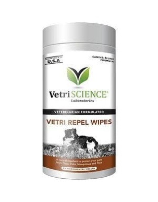 Vetri-Science Dog And Cat Wipes Flea Tck 60Ct