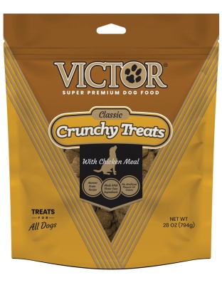 Victor Super Premium Dog Food Classic Crunchy Dog Treats Chicken Meal 1ea/28 oz