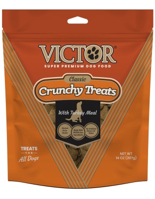 Victor Super Premium Dog Food Classic Crunchy Dog Treats Turkey Meal 1ea/14 oz