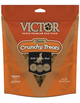 Victor Super Premium Dog Food Classic Crunchy Dog Treats Turkey Meal 1ea/28 oz