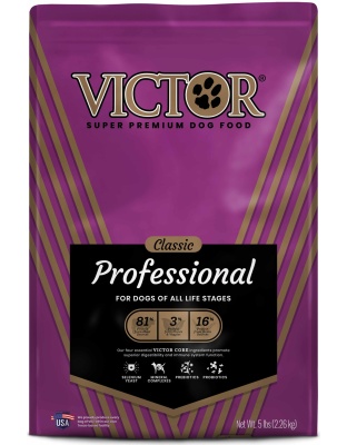 Victor Super Premium Dog Food Classic Professional Dry Dog Food Beef 1ea/5 lb