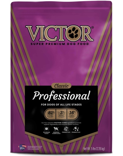 Victor Super Premium Dog Food Classic Professional Dry Dog Food Beef 1ea/5 lb