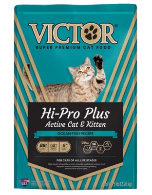 Victor Super Premium Dog Food Hi-Pro Plus Active Cat & Kitten Dry Cat Food Ocean Fish 1ea/5 lb