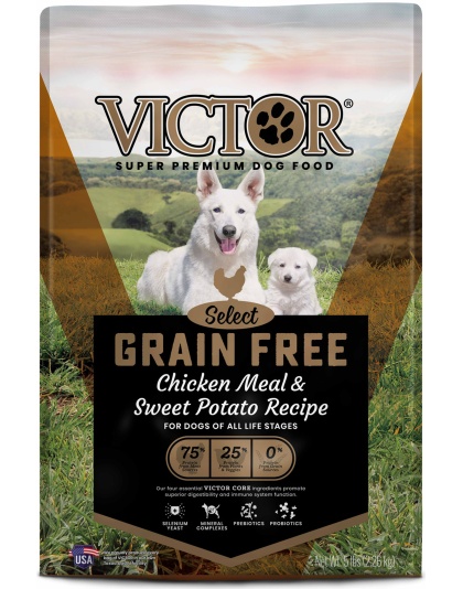 Victor Super Premium Dog Food Select Grain Free Dry Dog Food Chicken 1ea/5 lb