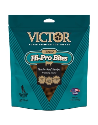 Victor Super Premium Dog Food Victor Classic Hi-Pro Bites Dog Treats Tender Beef Recipe 1ea/14 oz
