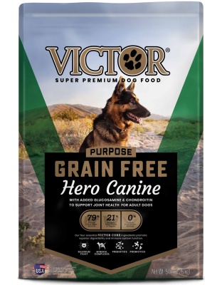 Victor Super Premium Dog Food Purpose Grain Free Hero Canine Dry Dog Food Beef 1ea/5 lb