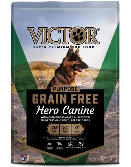 Victor Super Premium Dog Food Purpose Grain Free Hero Canine Dry Dog Food Beef 1ea/5 lb