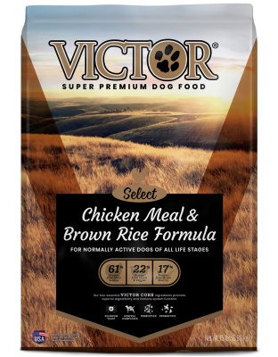 Victor Super Premium Dog Food Select Dry Dog Food Chicken Meal & Brown Rice 1ea/15 lb