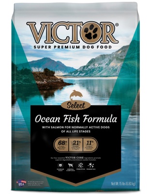 Victor Super Premium Dog Food Select Dry Dog Food Ocean Fish 1ea/15 lb