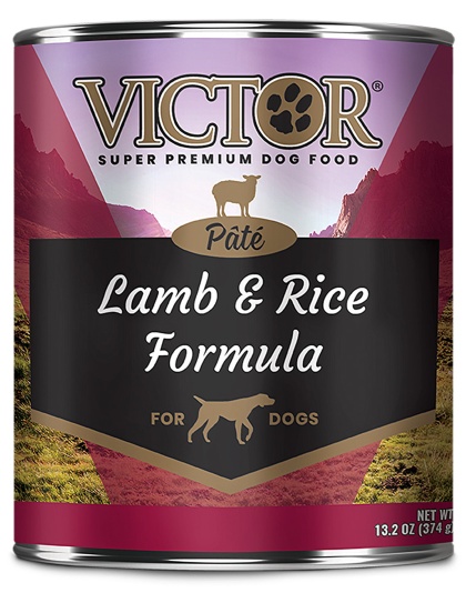 Victor Super Premium Dog Food Wet Dog Food Lamb & Rice Pate 13.2oz. (Case of 12)