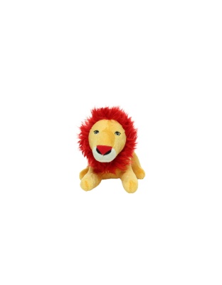 Mighty Jr Safari Lion Durable Dog Toy Brown 1ea/9.5 in