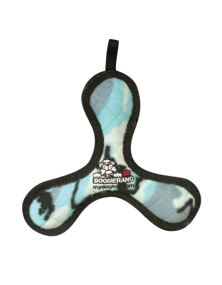 Tuffy Jr Boomerang Durable Dog Toy Blue Camo 1ea/8 in