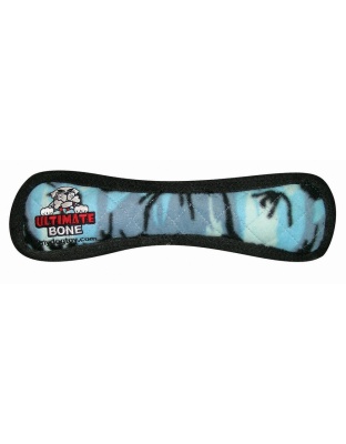 Tuffy Ultimate Bone Durable Dog Toy Blue Camo 1ea/13 in