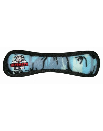 Tuffy Ultimate Bone Durable Dog Toy Blue Camo 1ea/13 in