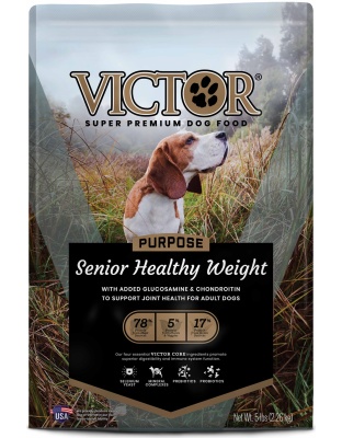 Victor Super Premium Dog Food Purpose Senior Healthy Weight Dry Dog Food Beef & Brown Rice 1ea/5 lb