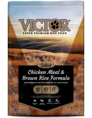 Victor Super Premium Dog Food Select Dry Dog Food Chicken Meal & Brown Rice 1ea/5 lb