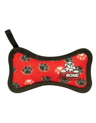 Tuffy Jr Bone Durable Dog Toy Red Paw 1ea/6.2 in