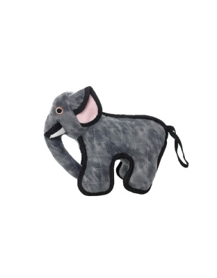 Tuffy Jr Zoo Elephant Durable Dog Toy Gray 1ea/10 in