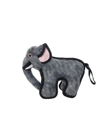 Tuffy Jr Zoo Elephant Durable Dog Toy Gray 1ea/10 in